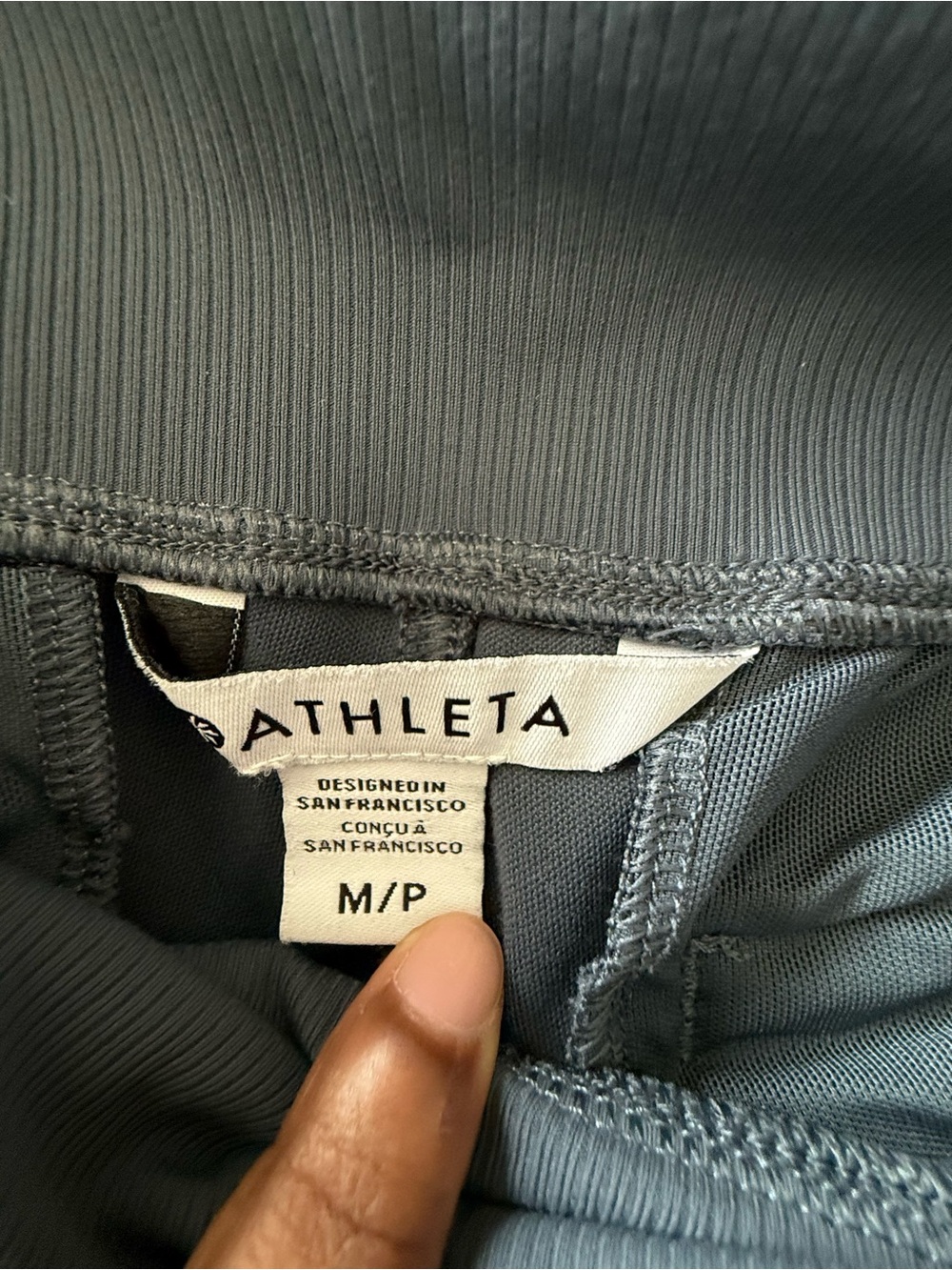 Athleta Venice High Rise Track Stripe Wide Leg Pant In Granite - Picture 5 of 5